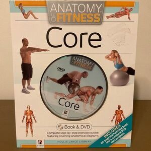 NEW Cased Gift Box DVD Anatomy of Fitness Core by Hollia Lance Liebman Book& DVD